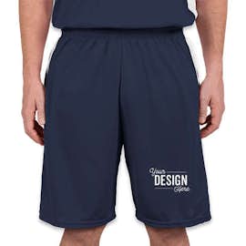 Augusta Colorblock Basketball Shorts - Color: Navy / White