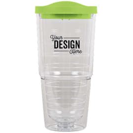 24 oz. Insulated Tumbler - Color: Lime / Clear