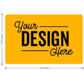 Full Color 18" X 11.5" Car Door Magnet - Color: Athletic Gold