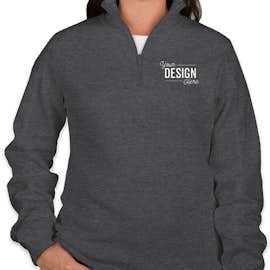 Sport-Tek Premium Women's Quarter Zip Sweatshirt - Color: Graphite Heather