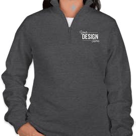 Sport-Tek Premium Women's Quarter Zip Sweatshirt - Color: Graphite Heather