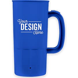 22 oz. Plastic Beverage Mug - Color: Blue