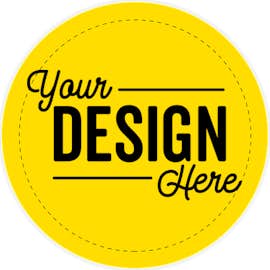 Full Color 2 in. Circle Roll Labels (500 per roll) - Color: Yellow