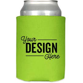 Full Color Photo Can Cooler - Color: Lime Green