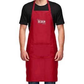 Port Authority Stain Release Extra Long Full Length Apron - Color: Red