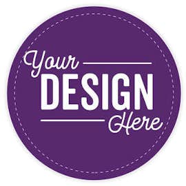 Full Color 3 in. Circle Magnet - Color: Team Purple