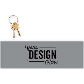 11.5 in. x 3.75 in. Rectangular Bumper Sticker - Color: Metallic Silver