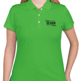 Adidas Women's ClimaLite Performance Polo - Color: Solar Lime / White