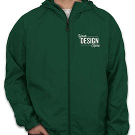 Sport-Tek Full Zip Hooded Jacket - Color: Forest Green