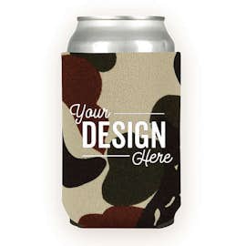 Foldable Neoprene Can Cooler - Color: Spring Camo