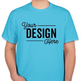 Canada - Fruit of the Loom 100% Cotton T-shirt - Color: Aquatic Blue
