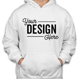Gildan Midweight 50/50 Pullover Hoodie - Color: White