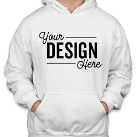 Gildan Midweight 50/50 Pullover Hoodie - Color: White