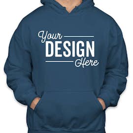 Gildan Midweight 50/50 Pullover Hoodie - Color: Indigo Blue