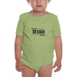 Royal Apparel USA-Made Organic Baby Bodysuit - Color: Avocado