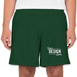 High Five Contrast Performance Shorts - Color: Forest / White