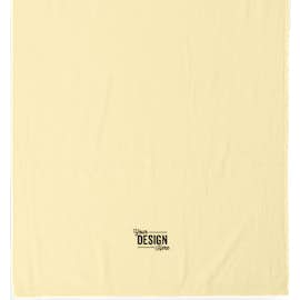 Lightweight Embroidered Beach Towel - Color: Light Yellow