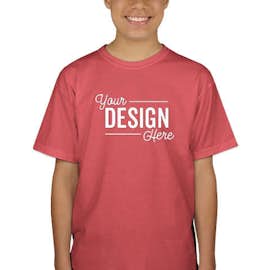 Canada - Gildan Youth 100% Cotton T-shirt - Color: Coral Silk