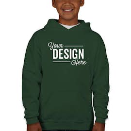 Jerzees Youth Nublend 50/50 Pullover Hoodie - Color: Forest Green