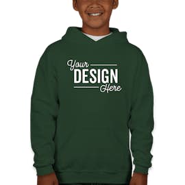 Jerzees Youth Nublend 50/50 Pullover Hoodie - Color: Forest Green