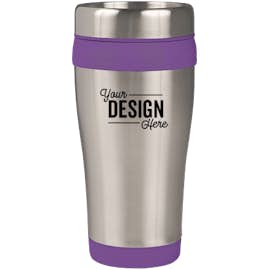 16 oz. Carmel Insulated Steel Travel Mug - Color: Purple
