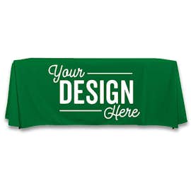 Full Color 6' Throw Tablecloth - Color: Kelly Green