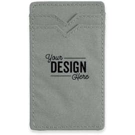 Dual Pocket RFID Phone Wallet - Color: Silver