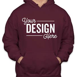 Gildan Midweight 50/50 Pullover Hoodie - Color: Maroon