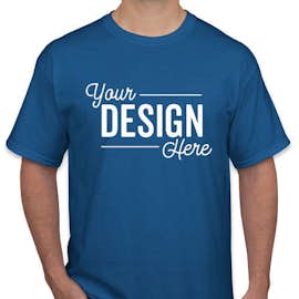 Canada - Gildan 100% Cotton T-shirt - Color: Neon Blue