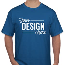 Canada - Gildan 100% Cotton T-shirt - Color: Neon Blue