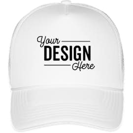 Valucap Foam/Mesh Trucker Hat - Color: White / White