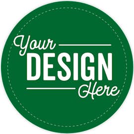 Full Color 2.5 in. Circle Roll Labels (500 per roll) - Color: Kelly Green