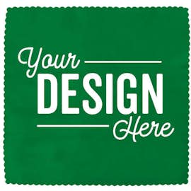 Full Color Microfiber Cleaning Cloth with Case - Color: Kelly Green