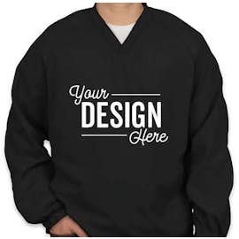 Sport-Tek V-Neck Windshirt - Color: Black