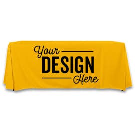 Full Color 6' Throw Tablecloth - Color: Athletic Gold