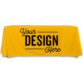 Full Color 6' Throw Tablecloth - Color: Athletic Gold