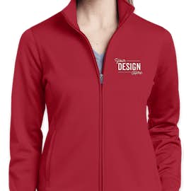 Sport-Tek Women's Sport-Wick Tech Fleece Full Zip Jacket - Color: Deep Red