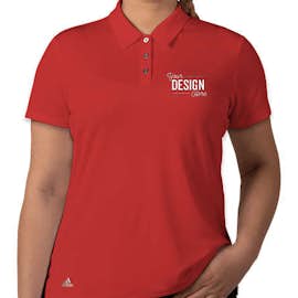 Adidas Women's Performance Polo - Color: Collegiate Red