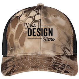 Port Authority Performance Camo Trucker Hat - Color: Kryptek Highlander / Black