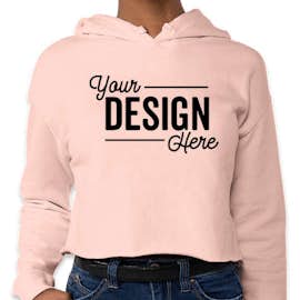 Independent Trading Women's Cropped Hoodie - Color: Blush
