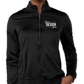 Sport-Tek Women's Tricot Track Jacket - Color: Black / Black
