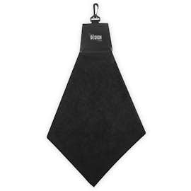 Triangle Fold Golf Towel - Color: Black