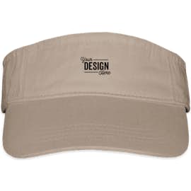 Valucap Bio-Washed Visor - Color: Khaki