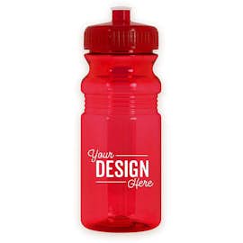 20 oz. Translucent Bike Water Bottle - Color: Translucent Red
