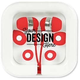 Color Pop Earbuds - Color: Red