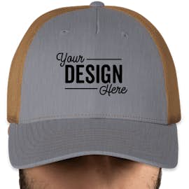 Canada - Richardson Five-Panel Snapback Trucker Hat - Color: Heather Grey / Amber Gold