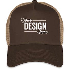 New Era 9FORTY Snapback Trucker Hat - Color: Chocolate / Khaki