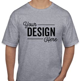 Bayside USA-Made 100% Cotton T-shirt - Color: Dark Ash