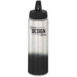 25 oz. Gradient Aluminum Water Bottle - Color: Black