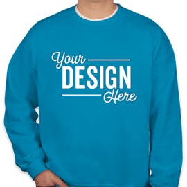 Gildan Midweight 50/50 Crewneck Sweatshirt - Color: Sapphire